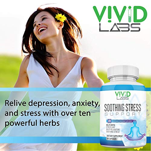 Anti Anxiety & Stress Relief Supplement Natural Plant Based Herbal