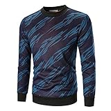 Sunhusing Mens Autumn Trendy Personlity Print Slim