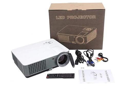 Gigaglitz Smart WiFi Miracast Projector 2000 lumens led Portable Projector with HDMI / AV / VGA / USB / TV