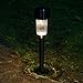 Sunwind 12-Pack Solar-Powered Stainless Steel Led Pathway Garden Lights for Outdoor Décor Lawn,Patio,Yard,Walkway (Gunmetal)