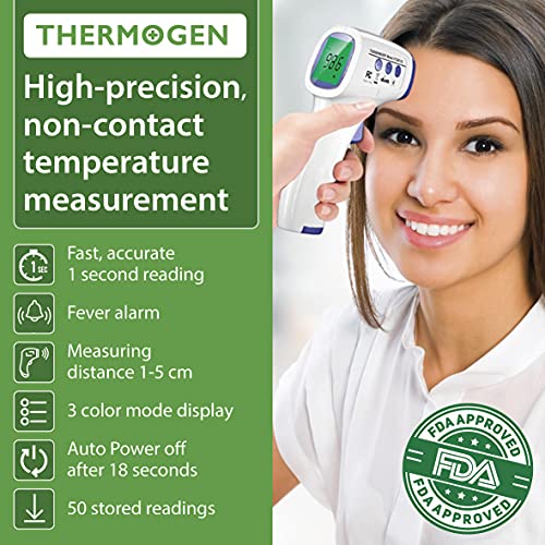 Thermogen Non Contact No Touch Thermometer for Adults Kids Babies
