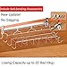 EigPluy Wine Glass Rack - 2 in 1 Under Cabinet Wine Glass Holder and Mug Hooks Hanging Rack - Multifunction Nail Free Stemware Rack Coffee Cup Holder Mug Wine Glasses Storage Shelf