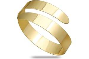 RechicGu Egypt Arm Cuff Armlet Armband Bangle Bracelet Egypt Cleopatra Swirl Snake Upper