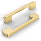 KNOKLOCK 10 Pack 5 Inch(128mm) Kitchen Cabinet Handles Brushed Gold Cabinet Pulls Kitchen Cabinet Hardware Drawer Pulls for Cupboard Wardrobe