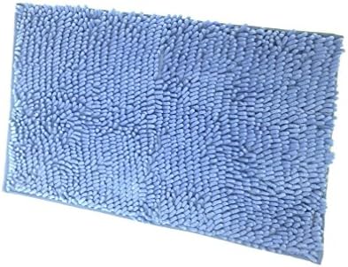 Non-slip Microfiber Shag Bathroom Mat, 15 x 24-Inches (Snow cyan)