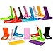 Honsky Cell Phone Stands, Tablet Stands, Mobile Phone Holders, Cellphone Stand, for Desk Desktop – Universal, Multi-Angle Adjustable Foldable Plastic, Pack of 8, Bundles (Multi-Color)