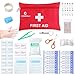 First Aid Kit Medical Survival Bag(46 Piece),Mini First Aid Kit: Compact for Emergency at Home, Outdoors, Car, Camping, Workplace, Hiking , Survival., ANMEILU.