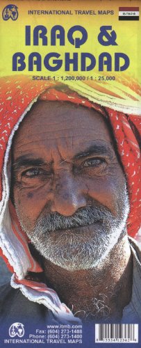 Iraq 1:2M & Baghdad 1:25,000 Travel Map (International Travel Maps) by ITM Canada