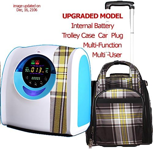Sheer Life Portable Home Travel Oxygen Machine with Internal Battery 1L-6L/min up to 93%Purity