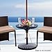 Sundale Outdoor Adjustable Umbrella Table, Beach Patio Garden Poolside Accessory, 23in Dia