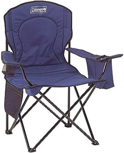 Oversized Quad Camping Chair with Cooler Pouch (Blue)