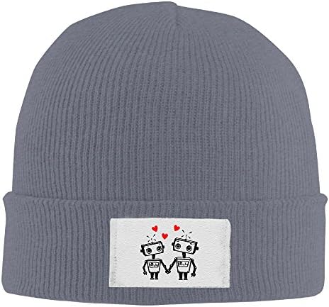 Robot Love Funny Geeky Valentines Day Unisex Fashion Wool Cap Beanie Hat