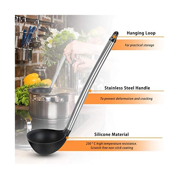 Kitchen Utensil Set 36Pcs Silicone Cooking Set, Kitchen Gadget Set with Heat Resistant Non-Slip Spoon, Turners, Tongs…