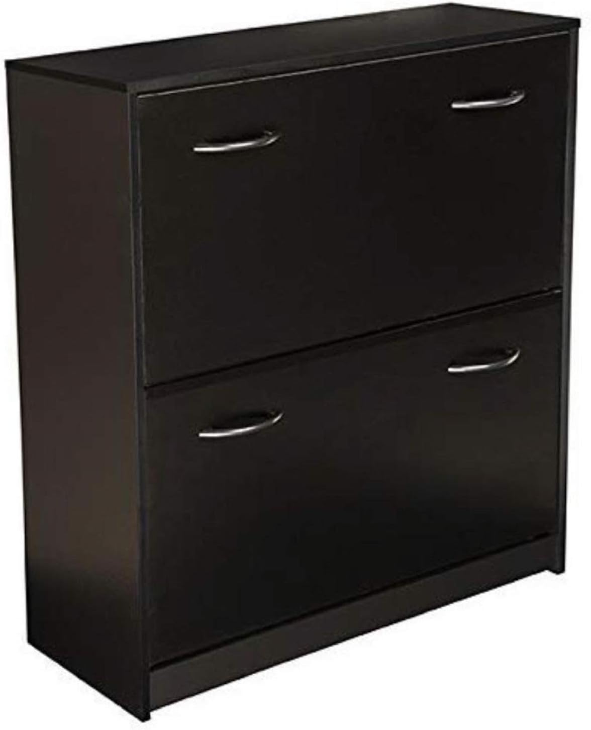 slim hallway shoe storage on Amazon Com Venture Horizon Double Shoe Cabinet Black Home Kitchen