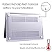 HDE Clear Plastic Hard Shell Case for MacBook Pro 15 Inch Touch Bar (2016,2017,2018, 2019 Release Models: A1707/A1990), Clear