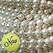 KLAREN 10 mm Large Ivory Pearls Faux Crystal Beads by The Roll for Flowers Wedding Party Decoration