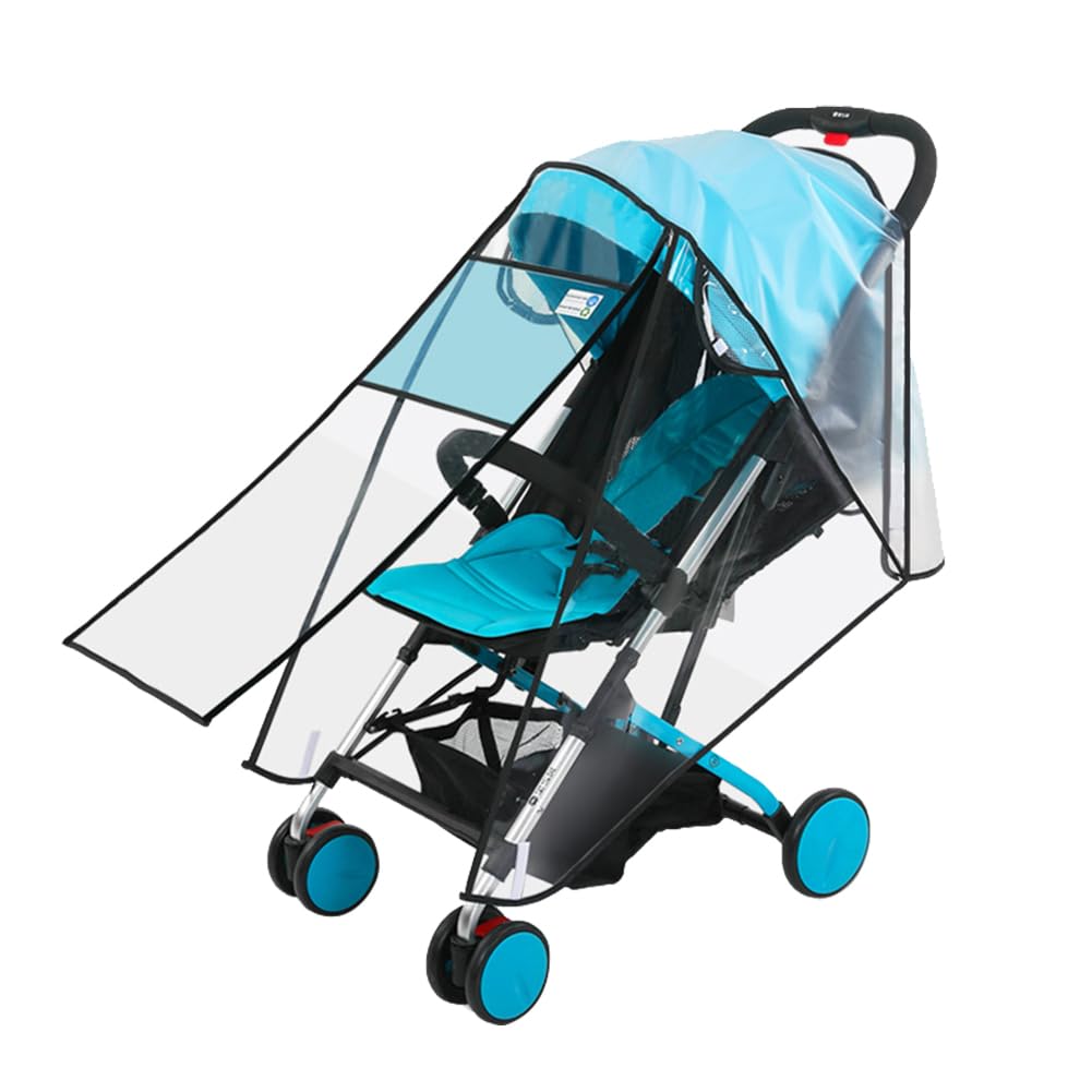 Universal Pushchair Rain Cover Waterproof Windproof Stroller Cover Baby Travel Weather Shield Stroller Raincoat for Pram Buggy Outdoors