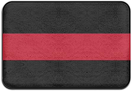 Thin Red Line Entry Way Outdoor Non-Skid/Slip Rug 23"x15" Doormat