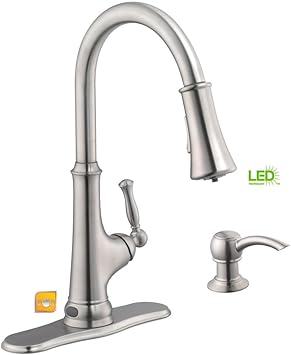 Glacier Bay Touchless Single Handle Pull Down Sprayer Kitchen