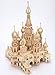 Lingduan Innovative New Favorable Imaginative DIY Difficult 3D Simulation Model Wooden Puzzle Kit for Children Or Adults Artistic Wooden Toys for Children-Buildings Series Castle （492 Components）