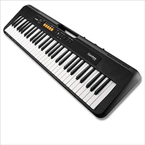 Casio CT-S100 Casiotone 61-Key Portable Keyboard with Piano tones, Black