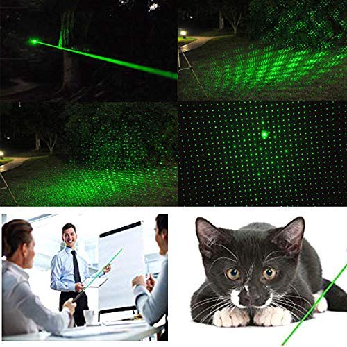 Green Light Pointer, Loyalfire Tactical High Power Pen Visible Beam with Adjustable Focus for Hunting Hiking Outdoor Projector Travel Flashlight LED Interactive Baton