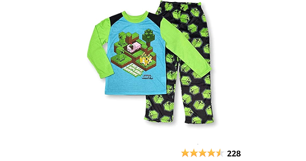 Minecraft Pijamas para niños de 2 piezas de manga larga Create Explore  Survive PJ Set, Verde, 8 : Amazon.com.mx: Ropa, Zapatos y Accesorios