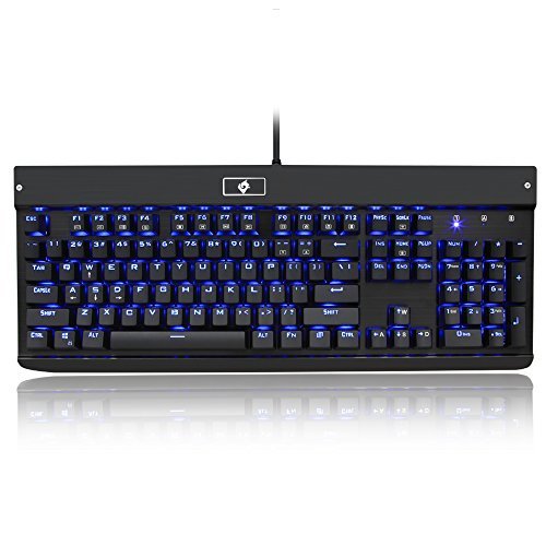 EagleTec KG010 Office / Industrial LED Backlit Mechanical Keyboard (Black)