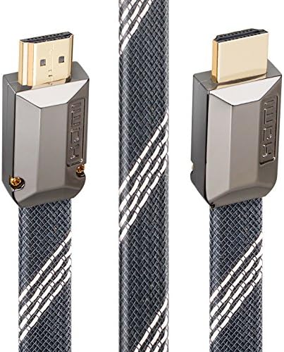 POLOK HDMI Cable 25 Feet 4K UHD HDMI 2.0 18Gbps Ethernet 3D and Audio Return (Gun Black)