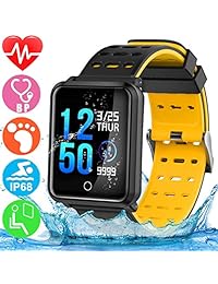 GBD Smart Watch Sport Activity Fitness Tracker with Heart Rate Blood Pressure Sleep Monitor Pedometer Waterproof Wrist Watch Wristband Birthday Gifts for Men Famle Women Him Her Mothers Day