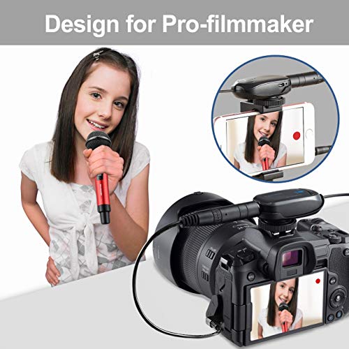 Wireless Microphone System, Rechargeable UHF Dynamic Handheld mics for