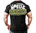 Monsta Clothing Co. Men's Workout (MonstaGenetics) Gym T-Shirt (G:BK-A:SafYW/WT) Black