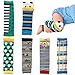 Elesa Miracle 6-Pack Baby & Toddler Cozy Soft Leg Warmers, Kneepads, Gift Set for Boys & Girls (New Arrival-Boy Set)