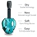 Outer Limits Full Face Snorkel Mask Adult - FullFace Snorkel Mask with Carrying Bag Included. Fog Free Panoramic Views with Easy Breathe Design and Longer Snorkel, GoPro Compatible Snorkel Gear