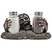 Graveyard Zombie Glass Salt and Pepper Shaker Set Figurine Sculpture Halloween Decoration & Decorative Bar or Kitchen Tabletop Accent and Gothic Gifts