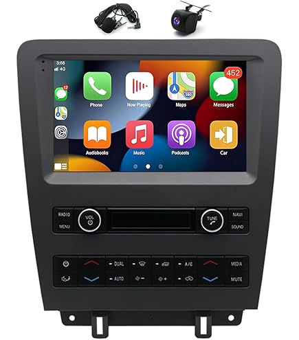 2010年〜2014年　マスタング用　CarPlay iLink予備1個付き。 Omnitek for Ford Mustang 2010 2011-2014 Android 10 Car Radio