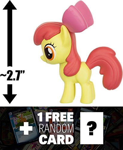 Apple Bloom: ~2.7" My Little Pony x Funko Mystery Minis Mini-Figure Series #3 + 1 FREE Official My Little Pony Trading Card Bundle