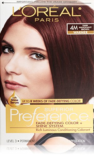 pics Loreal Preference Hair Color Dark Mahogany Brown 4M desertcart
