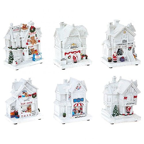 PMS 6ASSTD 14 X 10.5CM WHITE B/OP SHOPS IN COLOUR BOX