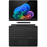 Microsoft Surface Pro 11 Copilot PC Bundle, 13" 2.8K Touchscreen Tablet with Black Pro Keyboard &amp; Slim Pen, Snapdragon X Plus, 16GB RAM, 256GB SSD, Win 11 Pro, Black