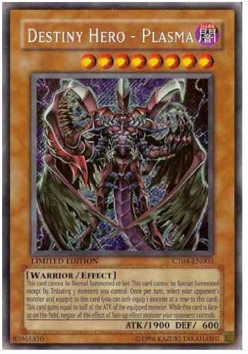 Yu-Gi-Oh! - Destiny Hero - Plasma (CT04-EN003) - 2007 Collectors Tins - Limited Edition - Secret Rare