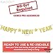 KatchOn Glitter New Year Banner - 10 Feet, Pre-Strung | NYE 2025 Decoration