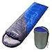 Pecosso Ultralight Sleeping Bag : Outdoor Warming Compression Sack - Comfort, Lightweight, Waterproof, 3-4 Season Packable Bag for Camping, Travel, Backpacking, Hiking Fit Kid/Men/Women (Blue)
