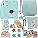 Fujifilm Instax Mini 9 Instant Camera Ice Blue + Blue Camera Case + Frames + Photo Album + 4 Color Filters And More Top Accessories Kit