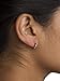 14k White Gold 2mm Basic Pincatch Hoop Earrings (12 Millimeters).(GO-598)