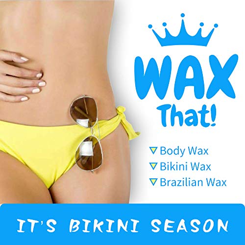 Home Waxing Kit,AVAII Painless Hair Removal Waxing Warmer Kit for Full Body Brazilian Bikini Face Eyebrows Legs Underarm with Hard Wax Beans (3.5oz/bags) & 20 Wax Applicator Sticks