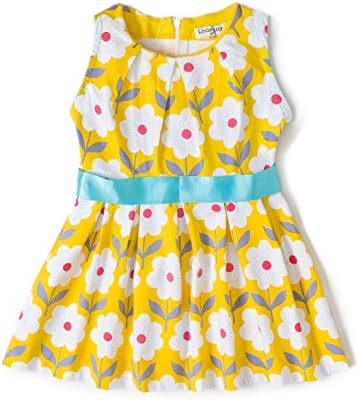 little bitty Little Girl Cute Cartoon Cotton Short Sleeve Printed Dresses