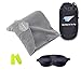 Travel Pillow, Airplane Pillows,Traveling pillow, Airplane Neck Pillow - Scientifically Proven Super Soft Comfortable Necka & Portable for Airplane Car Train and Bus Machine Washable(Grey)