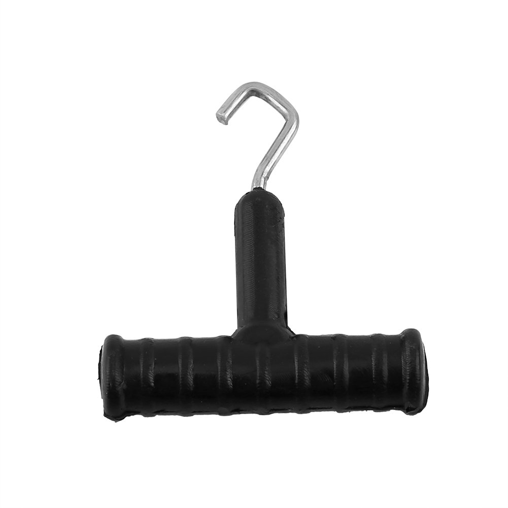 BONKZEBU 3 Piece Fishing Baiting Rig Tool Set, Knot Puller with T-Handle Rig Tightener for Outdoor Fishing (Black)