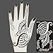 Xmasir Pack of 10 Airbrush Henna Tattoo Stencil for Women Hand Finger Face Body Painting Kids Glitter Tattoo Templates 18 X 8.5cm (2)